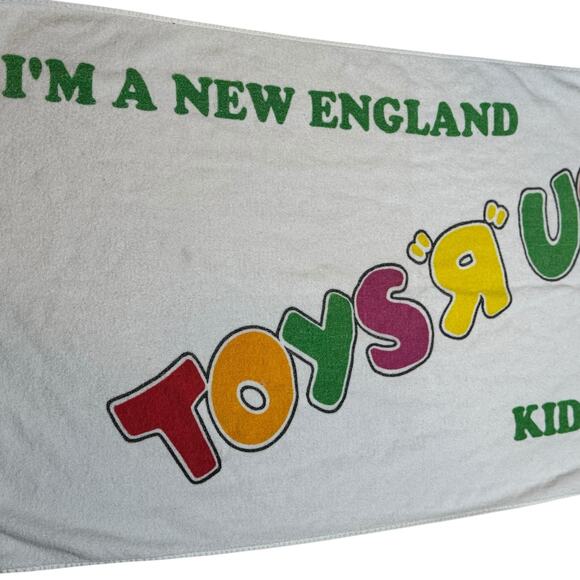 Vintage 1990's I'm A New England Toys R Us Kid Geoffrey The Giraffe Cotton Towel - Picture 2 of 6